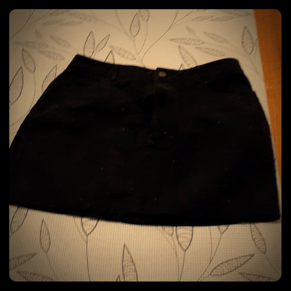 Black miniskirt